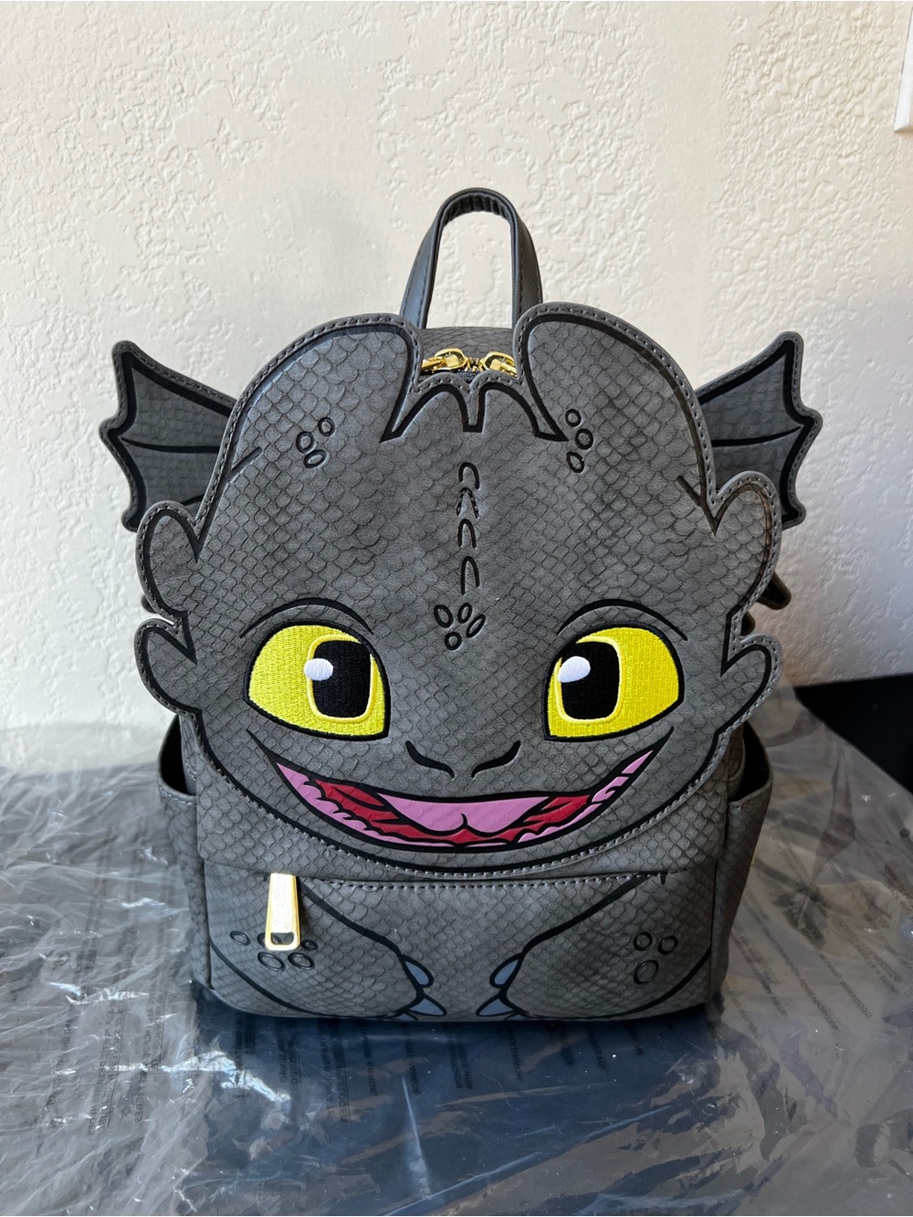 Loungefly How to Train Your Dragon Toothless w/ Wings Cosplay Mini Backpack NWT